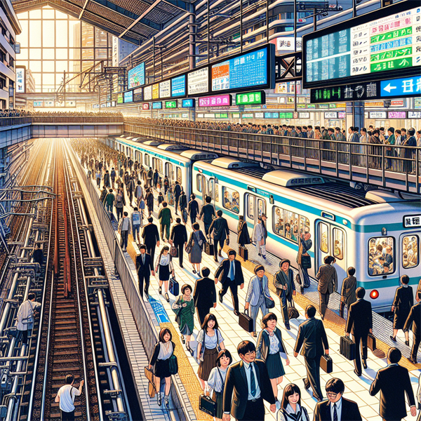 Tokyo là nơi có ga tàu đông đúc nhất thế giới, ga Shinjuku, nơi đón hơn 3,5 triệu người mỗi ngày.
