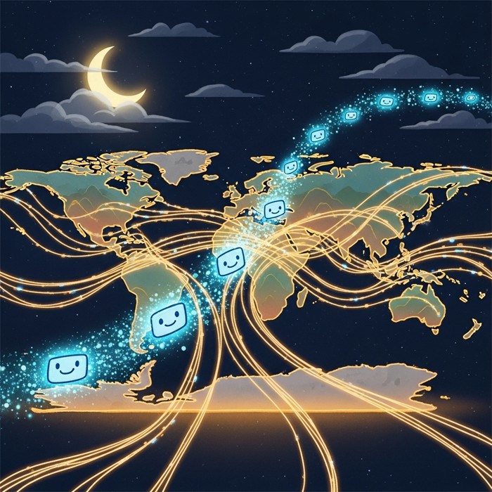 How Messages Travel So Fast