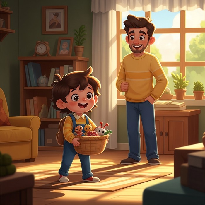 Helping Dad at Home