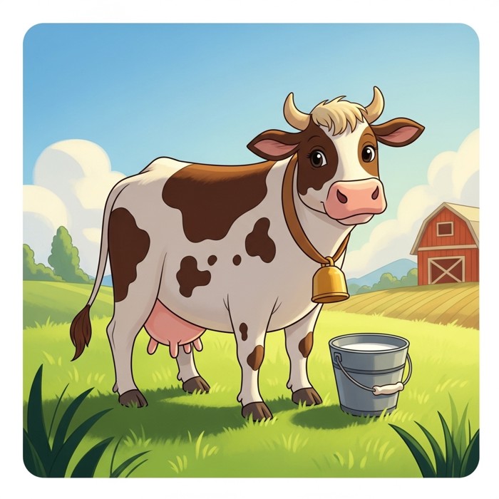 A Cow Gives Milk