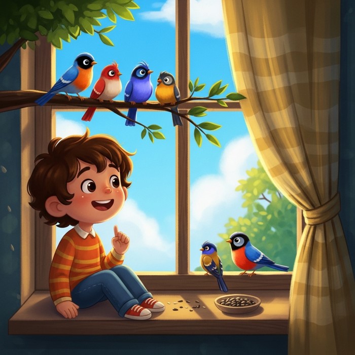Watching Birds From the Window