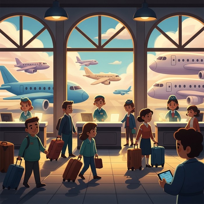 The Airport Is Very Busy
