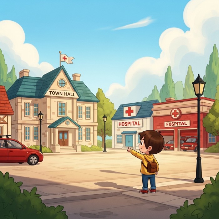 Important Places in a Town