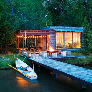 Lakeside cabins