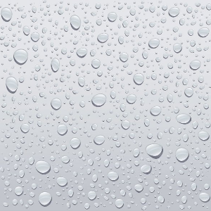 Liquid water droplets