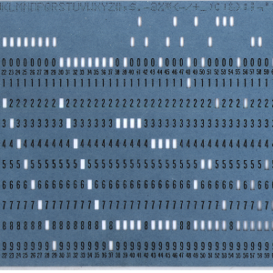 Paper punch cards