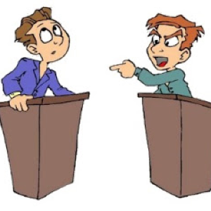 Argue against
